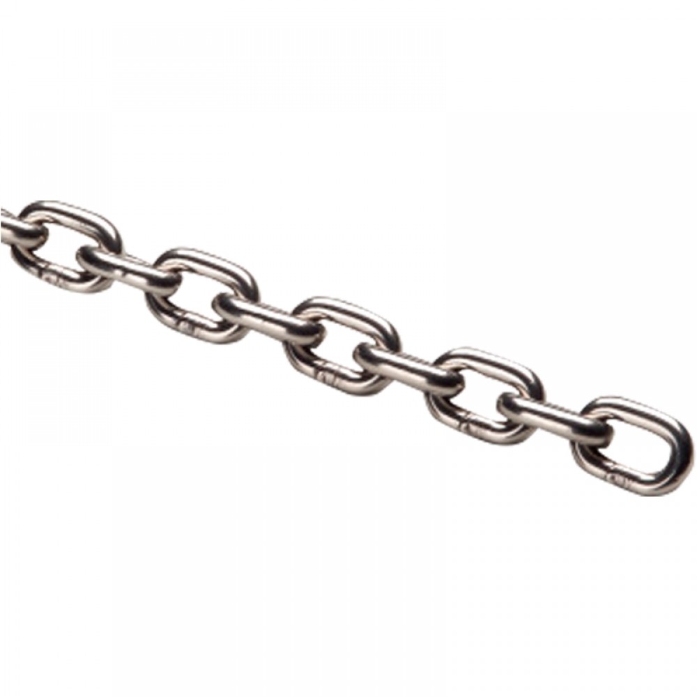 01003010 Kortleddet Kæde Rustfri DIN 766A