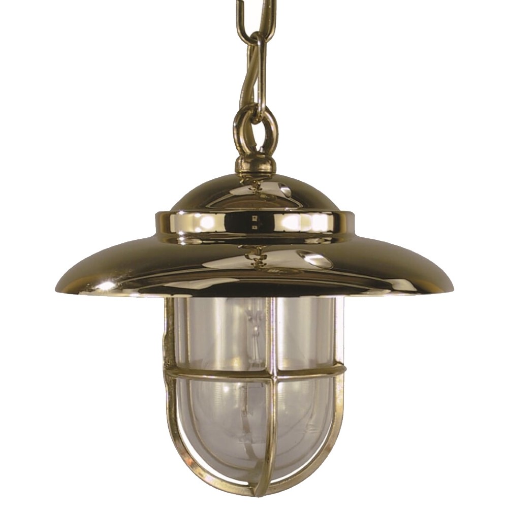 0256 Loftslampe i poleret messing (Indendørs brug)