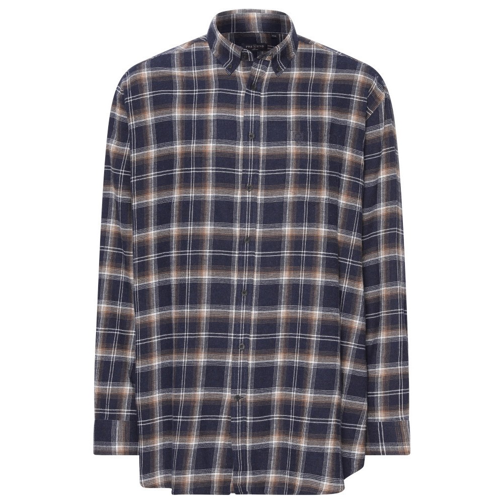 100422 Pre End M Farmer Skjorte - 9098 BLACK