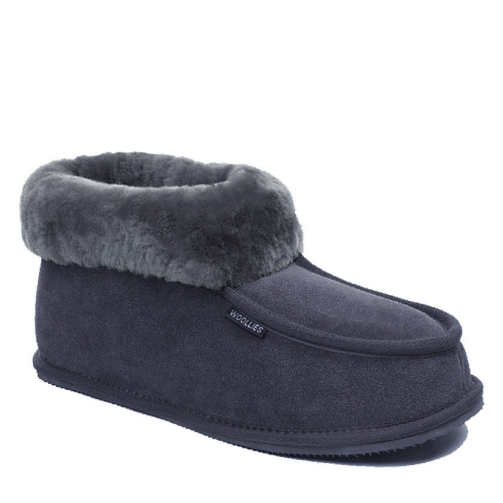 1004 Woollies M Classico Suede Hjemmesko - GREY