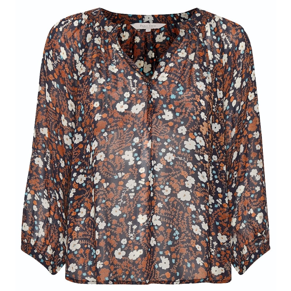 129-30305488 Part Two W Erdonae Bluse - 300353-FLOWER-PRINT-NIGHT