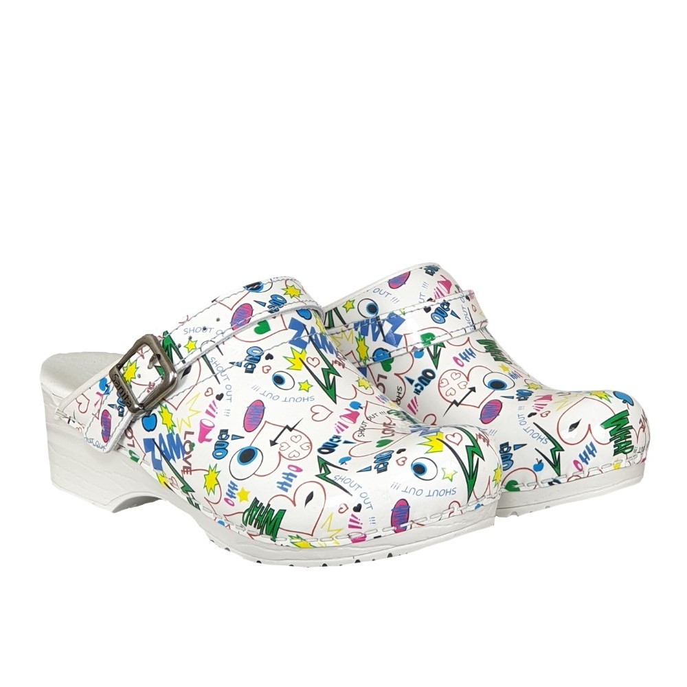 Sanita W Shout Out Træsko