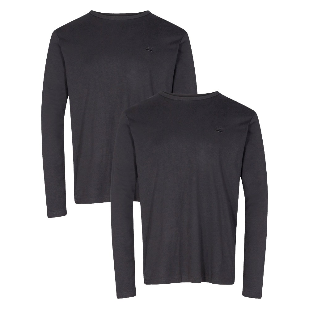13351 Signal M Long Sleeve 2-Pack T-shirt - 96-BLACK