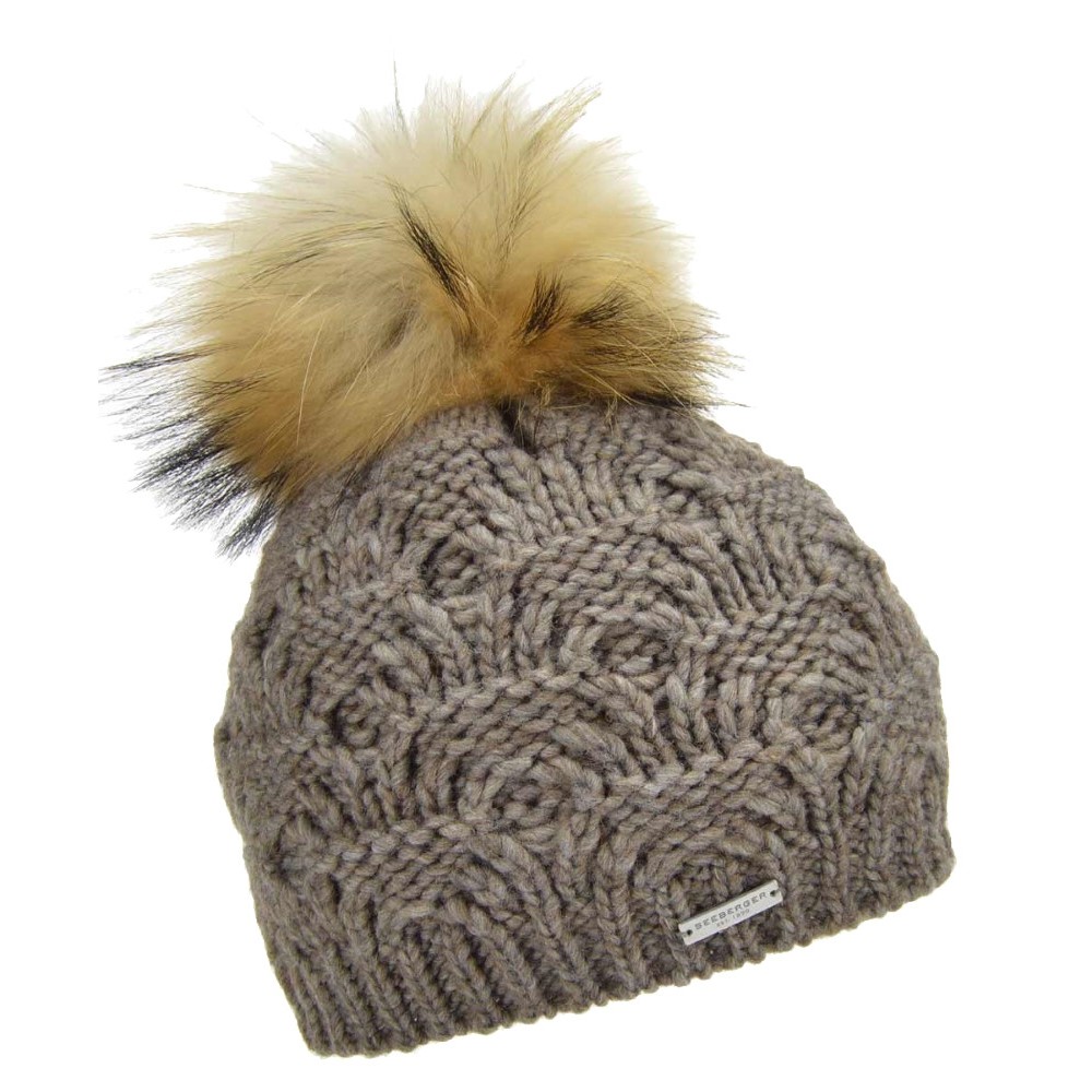 18187 Seeberger W Hue med Pompon 53-OLIVE