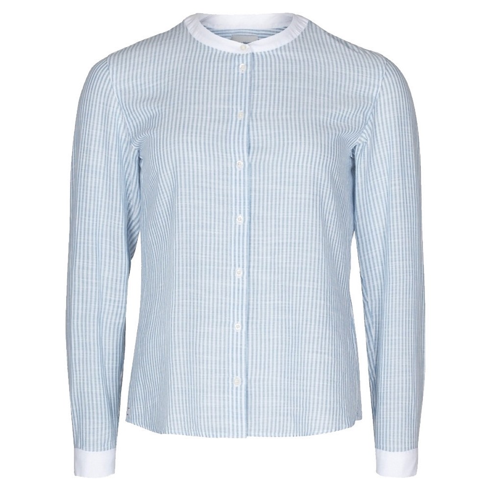 19-6-175 Sea Ranch W Beinta Skjorte - 4033 LIGHT BLUE WHITE