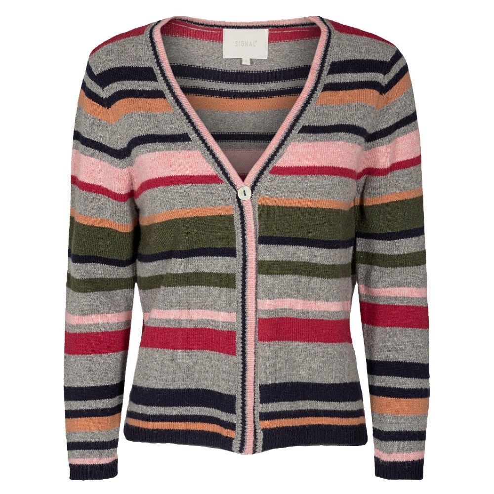 22334 Signal W Star Cardigan 6727-ASH-ROSE