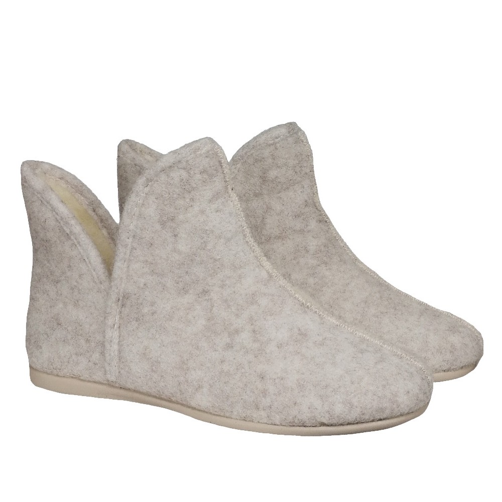 2283865 Nome Footwear W Filt Hjemmesko - DARK GREY