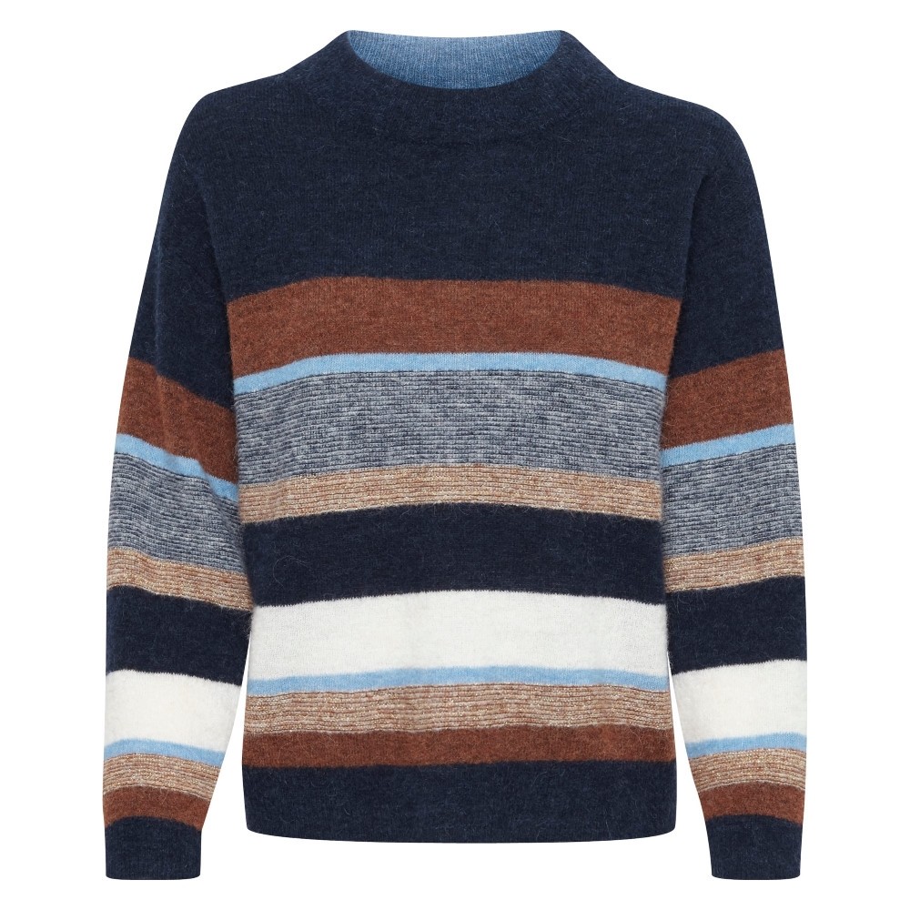 30305501 Part Two W Ebru Sweater - 300399 STRIPE BLUE