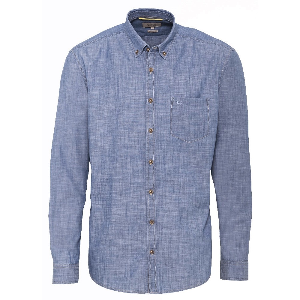 31.135670 Camel Active M Denim Skjorte - 14 DENIM