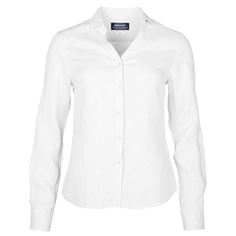 W1606 Sebago W Bianca Linen Skjorte - LIGHT BLUE