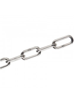 01123002 Langleddet Kæde Rustfri DIN 763