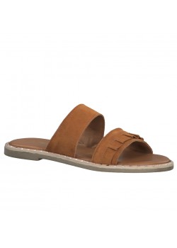 Tamaris W Low Leather Sandal - COGNAC