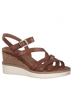 Tamaris W Kilehæls Sandal - 306 BRANDY