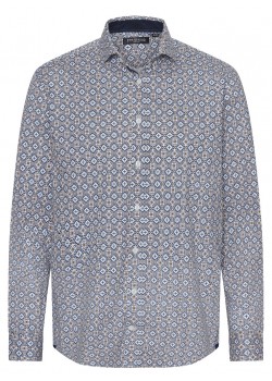 100431 Pre End M Sloan Skjorte 6029-COFFEE-BROWN