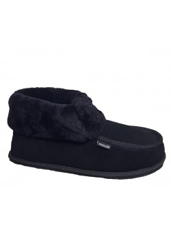 1004 Woollies W Classico Suede Hjemmesko - BLACK