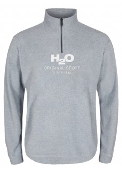 100602 H2O U Blåvand Fleece Zip - GREY MELANGE