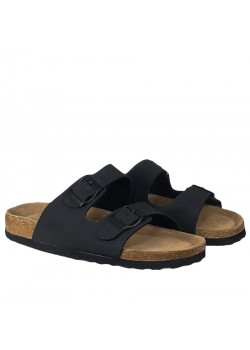 20349M Cph-Comfort M Bio Two Strap Sandal - BLACK