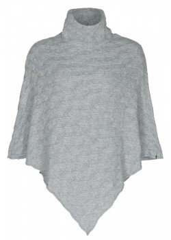 12-19-6-438 Key West W Darcia Poncho - GREY MELANGE 01