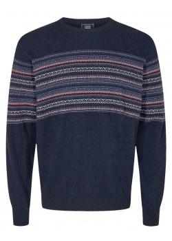 12350 Signal M Torkel Jacquard Knit 7210-DUKE-BLUE-MELANGE