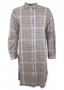 129-30305427 Part Two W Elida Kjole 300525-SMALL-BROWN-CHEC