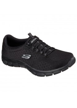 130-12406 Skechers W Relaxed Fit Empire Ocean View Sneaker - BLACK