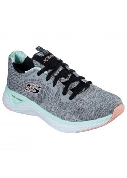 13328 Skechers W Solar Fuse Brisk Escape Sneaker - GRAY/MULTI