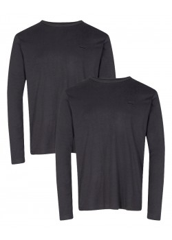 13351 Signal M Long Sleeve 2-Pack T-shirt - 96-BLACK