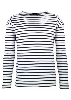 1525 Armor-Lux U Loctudy T-shirt - BLANC/NAVIRE