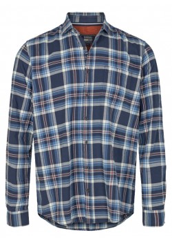 15399 Signal M Flemming Brushed Skjorte 7248-INDIGO-MOOD