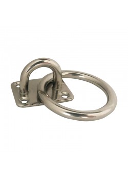 15731005 Maste-/Øjebeslag med Ring, Rustfri 