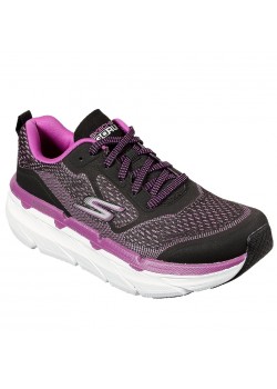 17690 Skechers W Max Cushioning Premier Sneaker - BLACK-PURPLE