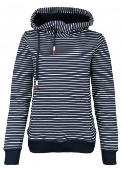 19-6-356 Sea Ranch W Daisy Hoodie - 4016-NAVY-MELANGE-PEARL