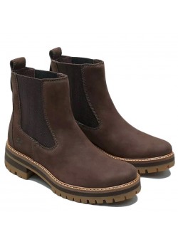 TB0A23WU Timberland W Courmayeur Valley Chelsea Støvle - DARK BROWN