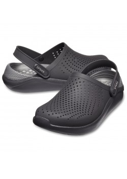 204592 Crocs Literide Træsko - BLACK/SLATE GREY