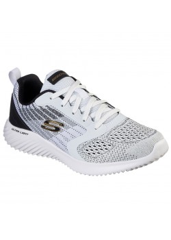 232004 Skechers M Bounder Verkona Sneaker - WHITE-BLACK