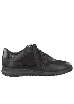 23625 Tamaris W Imiteret Ruskinds Sneaker - BLACK