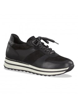 23710 Tamaris W Læder Sneaker BLACK