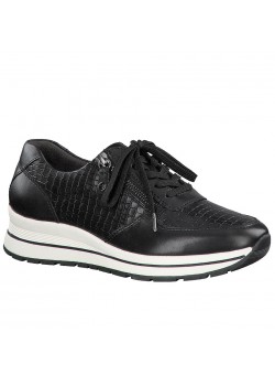 23740 Tamaris W Croco Sneaker - 027 BLACK CROCO