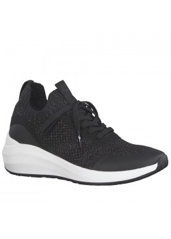 23758 Tamaris W Fashletics Sneakers - BLACK-SILVER