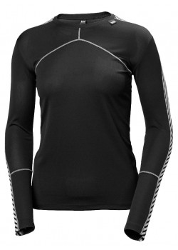 48326 Helly Hansen W Lifa Crew Trøje - 990 BLACK