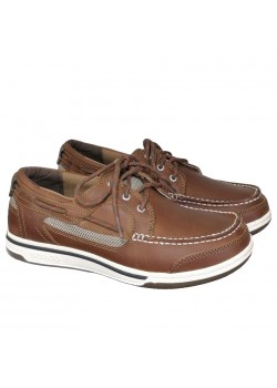 70004ZO Sebago M Triton Three Eye Sejlersko - BROWN CINNAMON