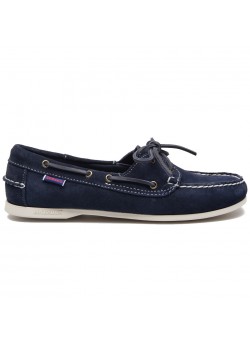 7002TA0 Sebago W Jacqueline Suede Docksides Sejlersko - BLUE NAVY