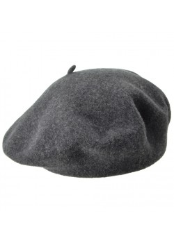 004329 Seeberger Beret Hat - ANTHRACITE