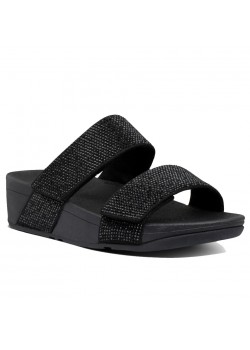 BH9 FitFlop W Mina Crystal Slide Sandal - BLACK