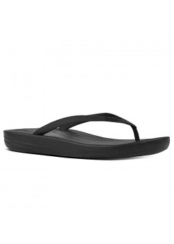 E54 FitFlop W Iqushion Ergonomic Sandal - ALL BLACK