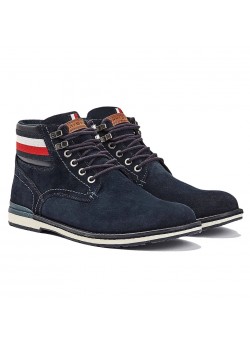 FMO3061 Tommy Hilfiger M Outdoor Suede Støvle - DESERT-SKY