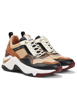 FWO5237 Tommy Hilfiger W Colourblock Wedge Sneaker - COPPER-CANYON