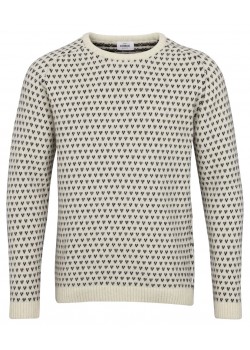 KC61 Klitmøller M Hugo Strik Sweater - CREAM/NAVY