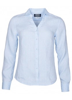 W1606 Sebago W Bianca Linen Skjorte - LIGHT BLUE