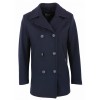 03706 Armor-Lux Cap Sizun Pea Jacket - NAVY